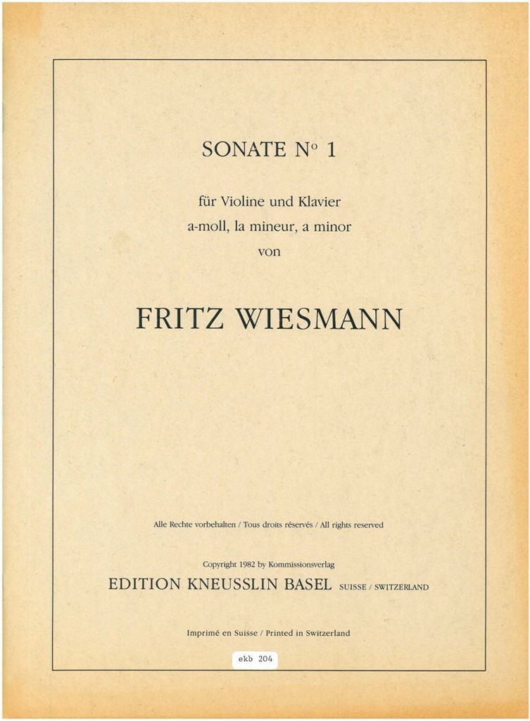 Sonate Nr. 1